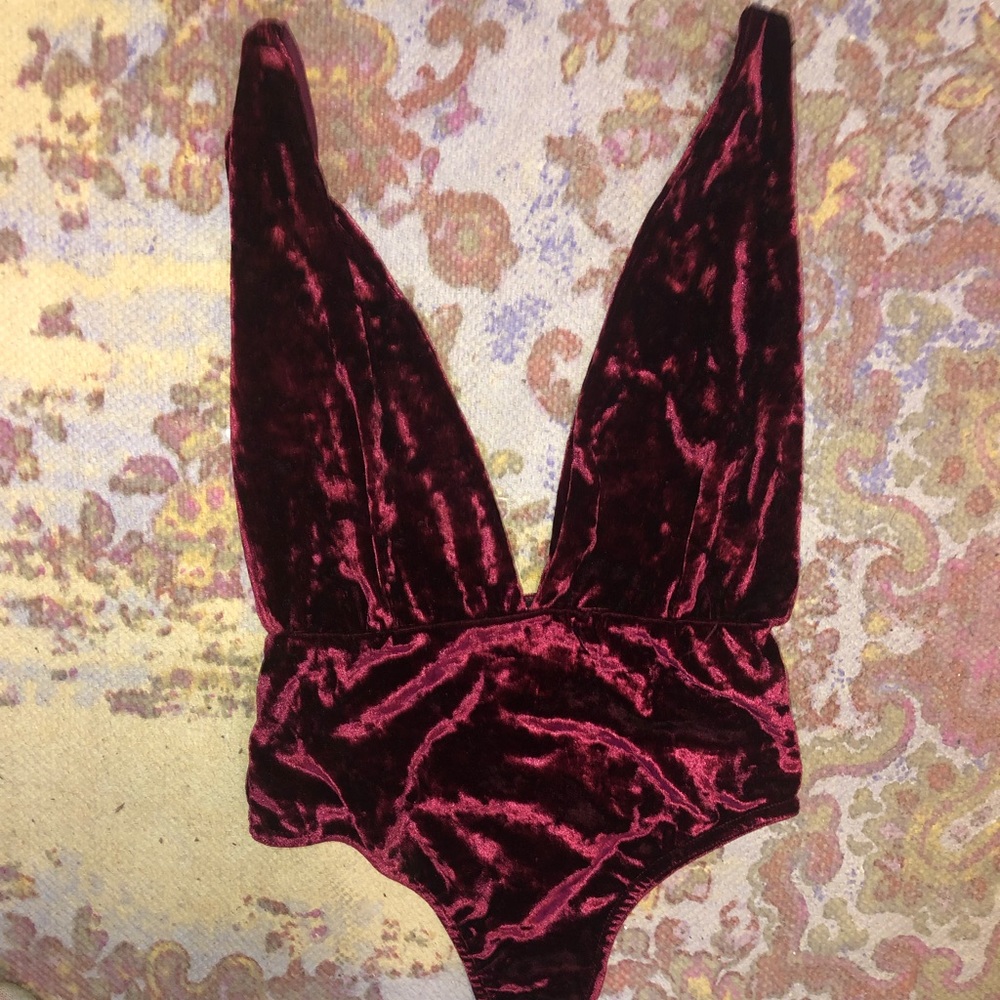 Red velvet bodysuit